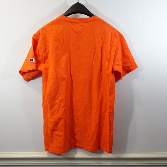 Champion Virginia Tech T-Shirt Size S Short Sleeve Orange Cotton - Picture 5 of 5